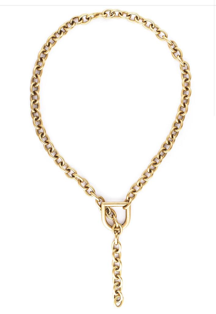 Gold Heavy Gauge Adjustable Necklace
