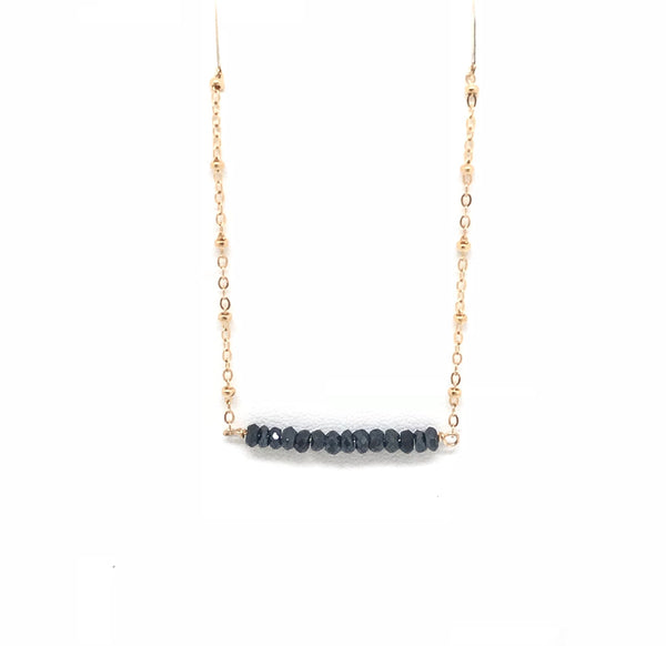 Gemstone Bar Necklace