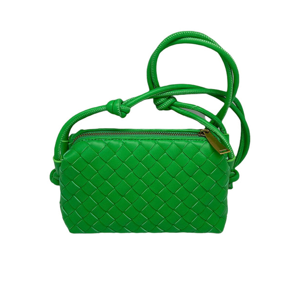 Woven Crossbody Clutch