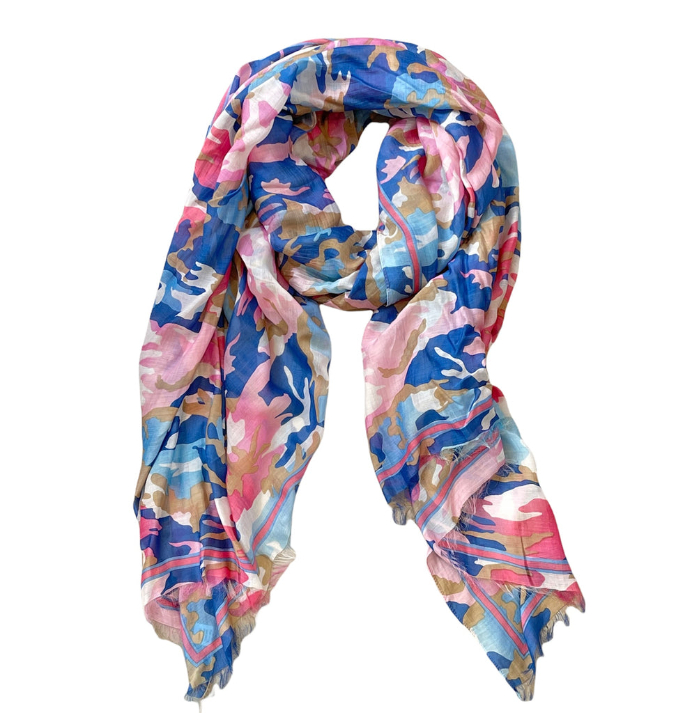 Pastel Camo Scarf – BEYOND BAROQUE