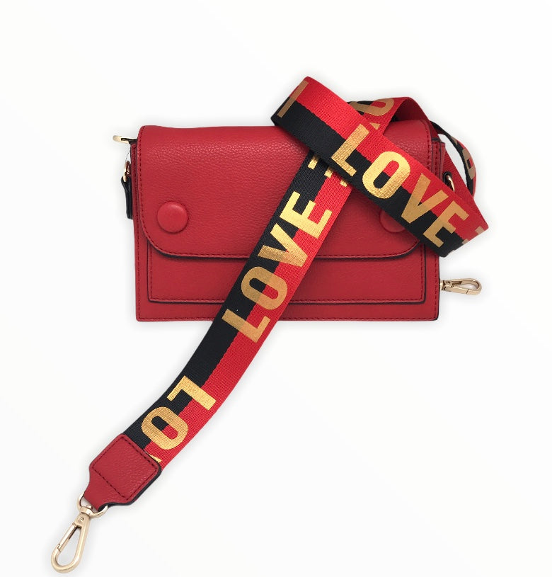 Red Bag With LOVE Strap