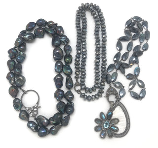 Grey Pearl And Diamond Collection