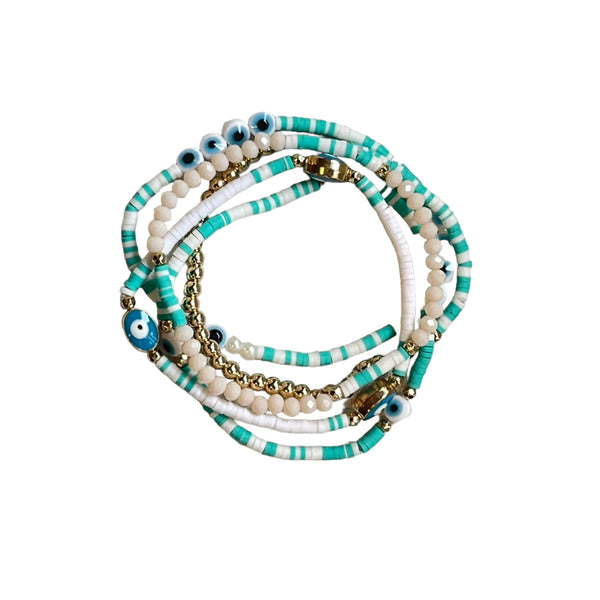 Evil Eye Bracelet Set