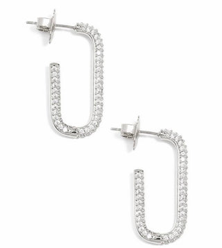 CZ Half Hoop