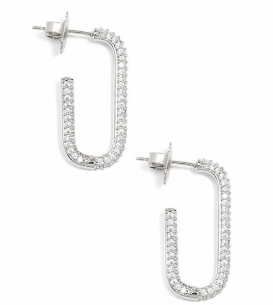 CZ Half Hoop