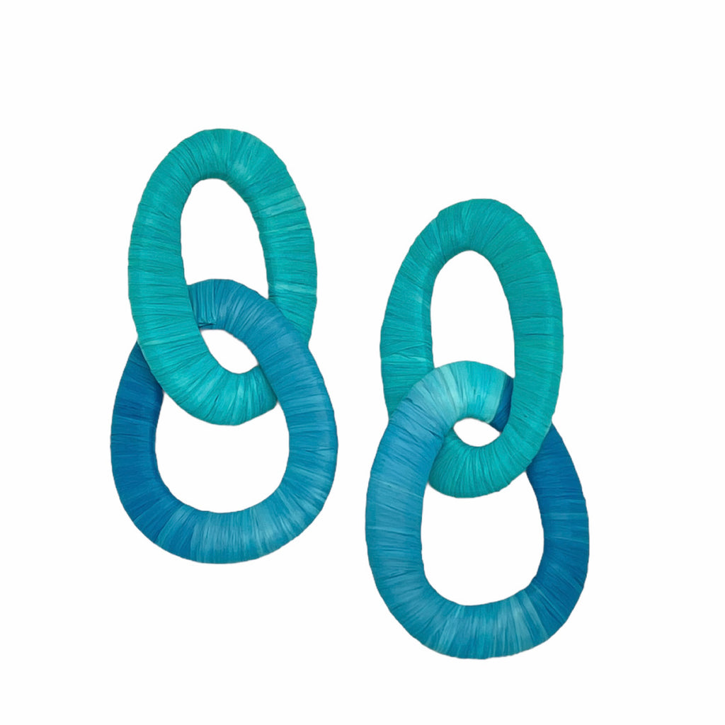 Two Tone Turquoise Earring