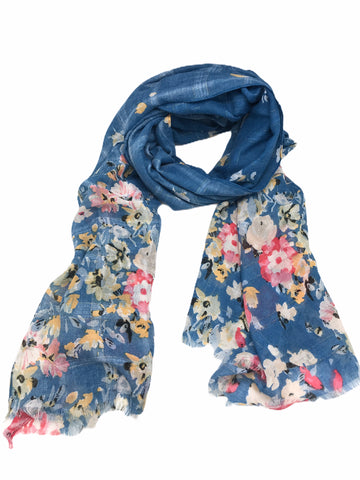 Periwinkle Flower Scarf