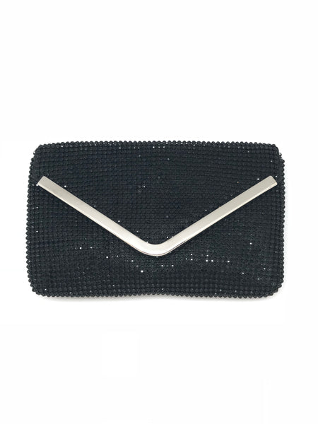 Crystal Mesh Envelope Clutch