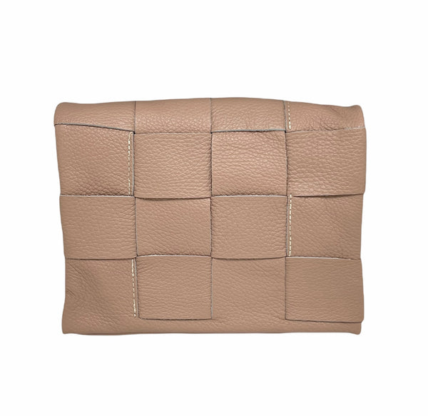 Leather Lattice Purse