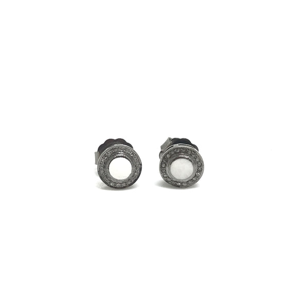 Diamond And Enamel Studs