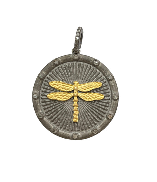 Diamond Dragonfly Pendant