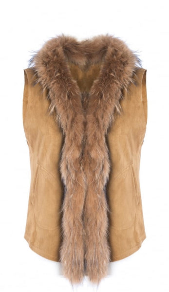 Fox And Suede Vest