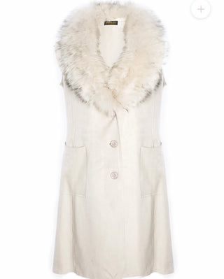 Fox Fur And Suede Long Duster