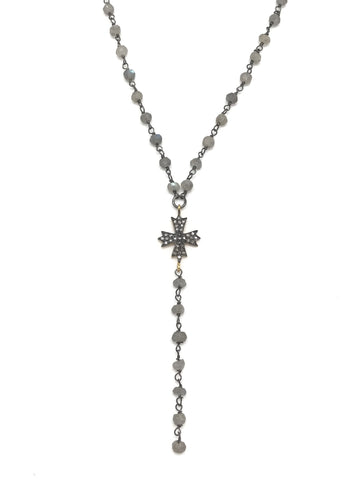 Delicate Diamond Cross Necklace