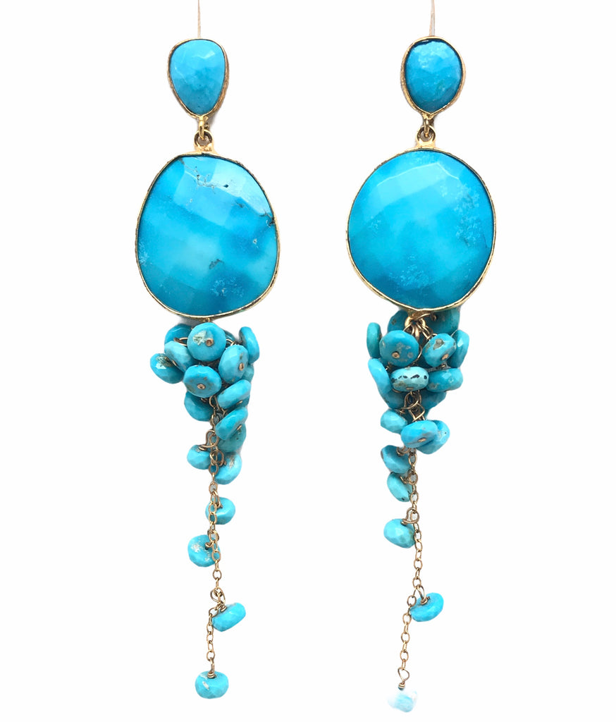 Turquoise Cascading Earring